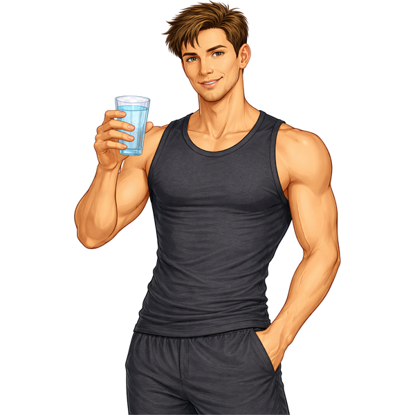 You need to drink 8 glasses of water daily