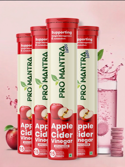Apple Cider Vinegar Fizzy Tablets (Set of 4)