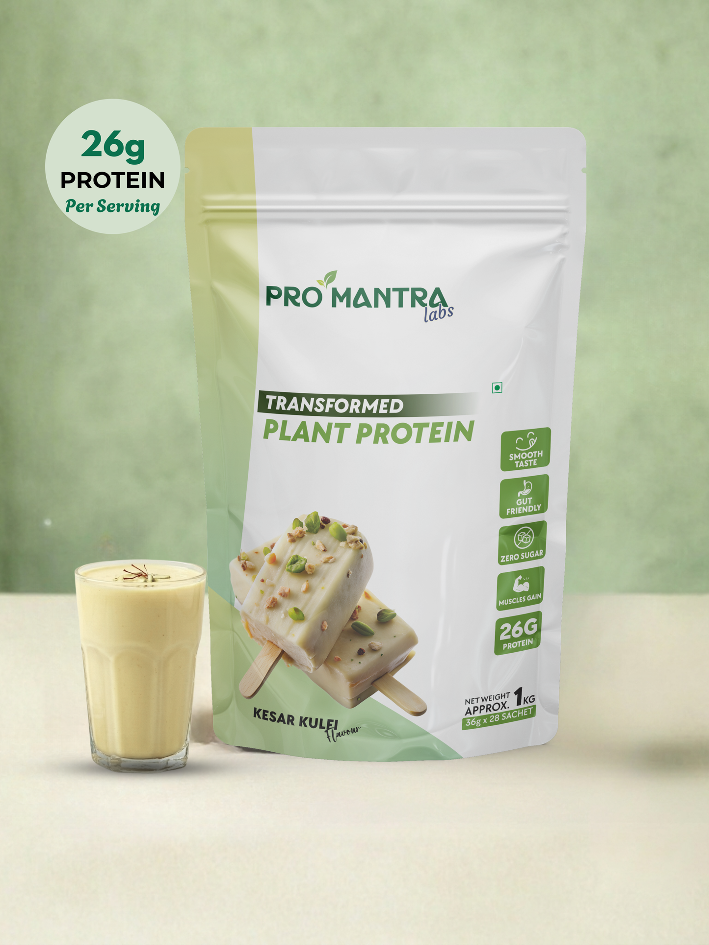 Kesar Kulfi Flavour Plant Protein 1 kg