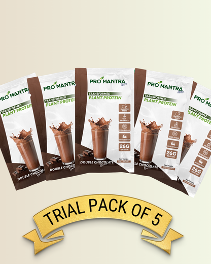 Double Chocolate Protein Trial Pack Set of 5 (36g x 5 Sachets)
