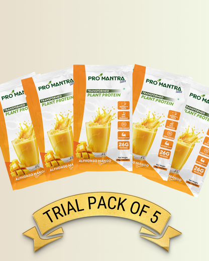 Alphonso Mango Protein Trial Pack of 5 (36g x 5 Sachets)